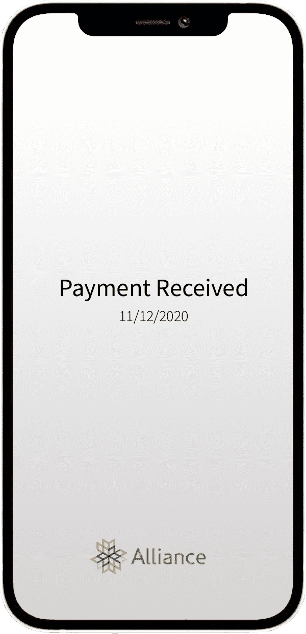 On-Demand Payment Received on a Phone