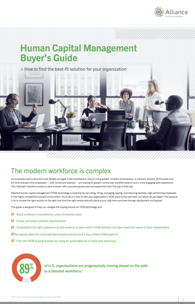 Human Capital Management Solutions AllianceHCM