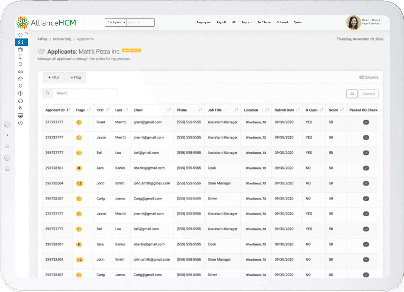 AllianceHCM applicant tracking and talent management solution