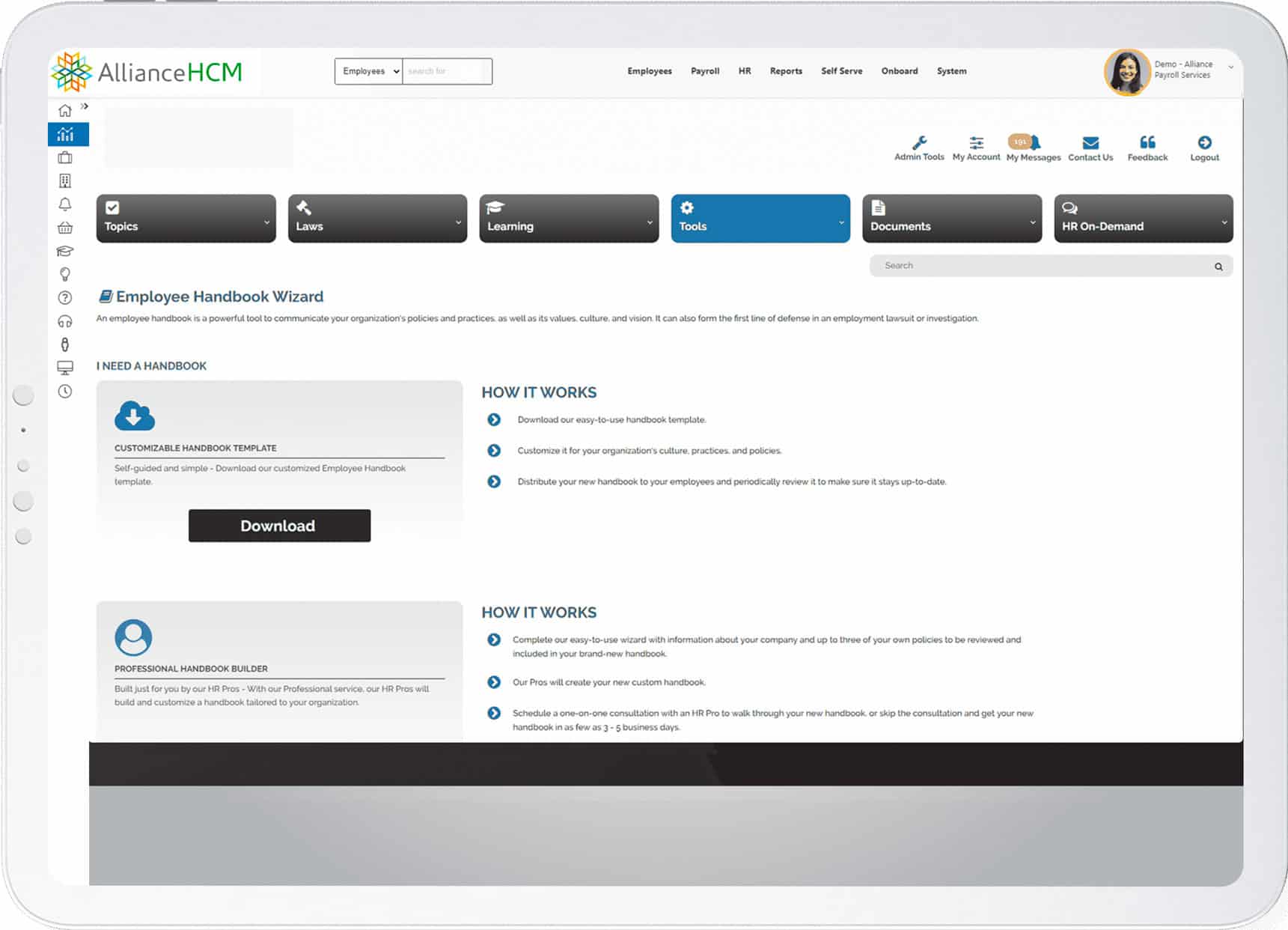AllianceHCM HR and Learning Management solutions
