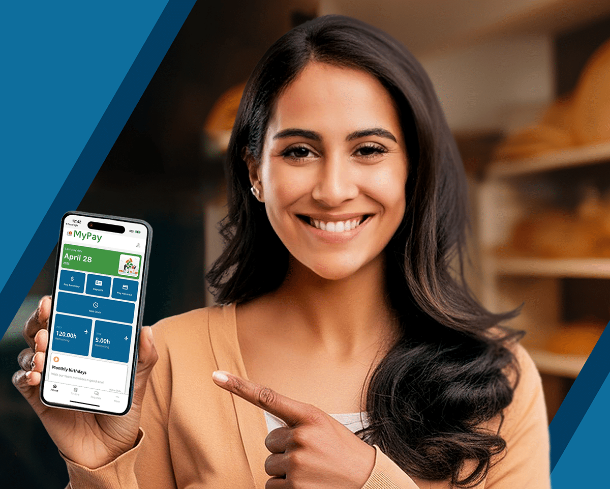 MyPay on mobile — payroll for restaurants